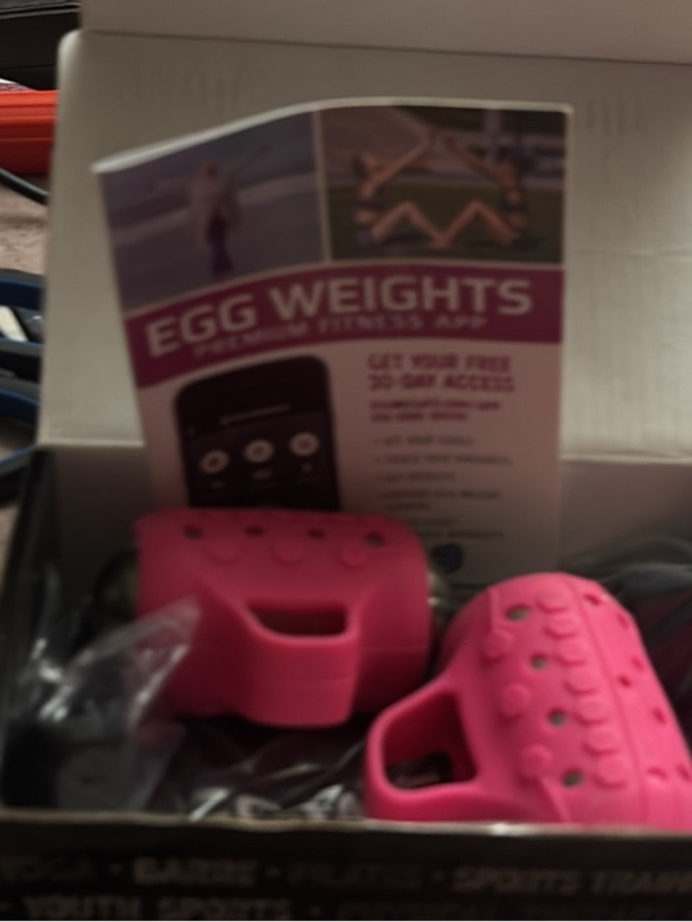 Egg Weights Cardio Max 3lb Hand Weights Set Pink